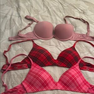 Victoria’s Secret PINK wireless and Juicy Couture bra bundle 34B